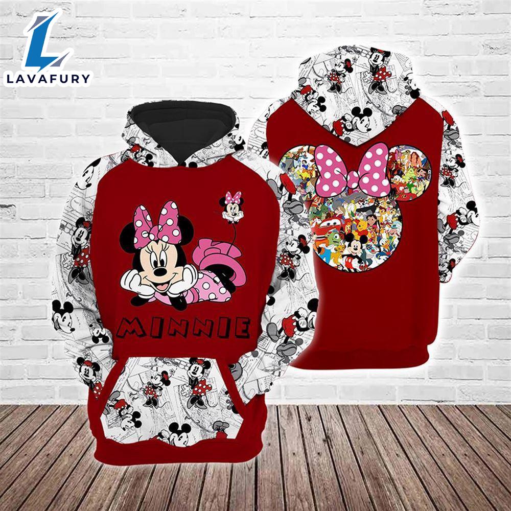 Cartoon Character Comic Minnie Hoodie All Over Printed 3D Unisex Men
