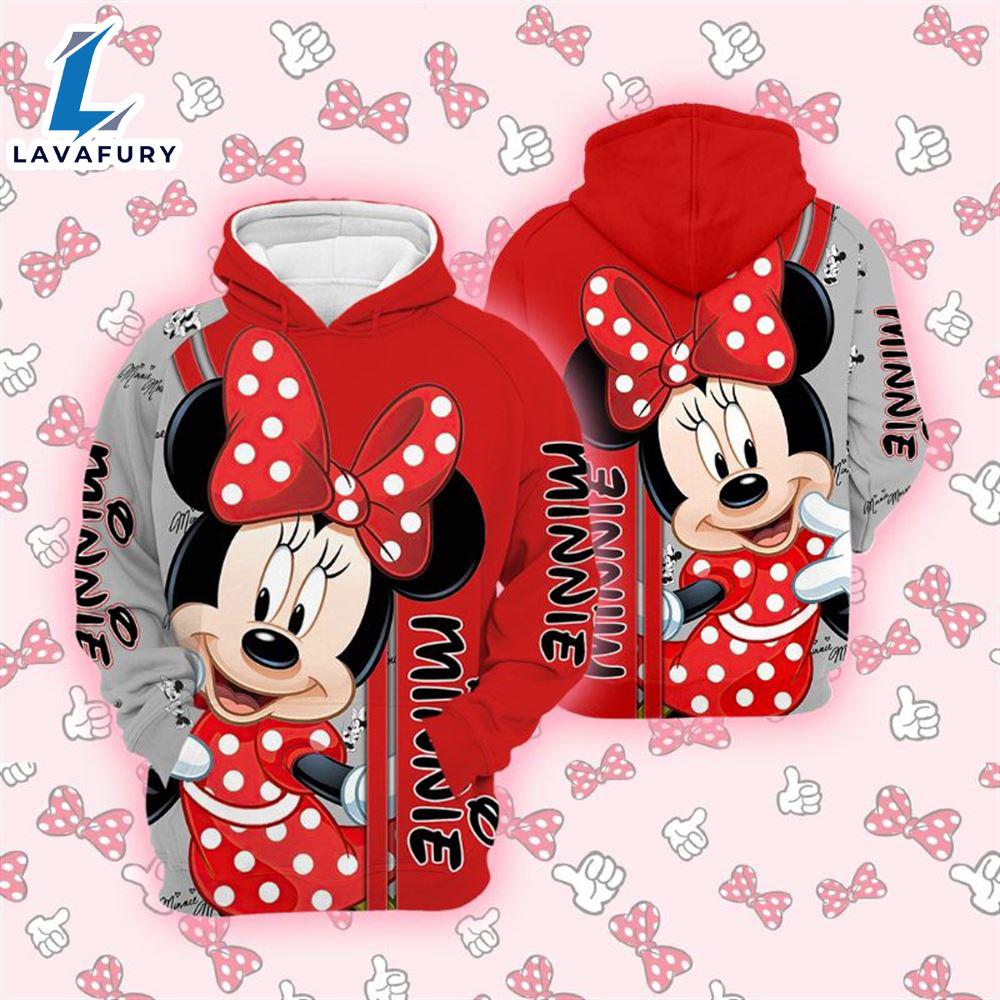 Cartoon Character Cute Minnie Hoodie All Over Printed 3D Unisex Men