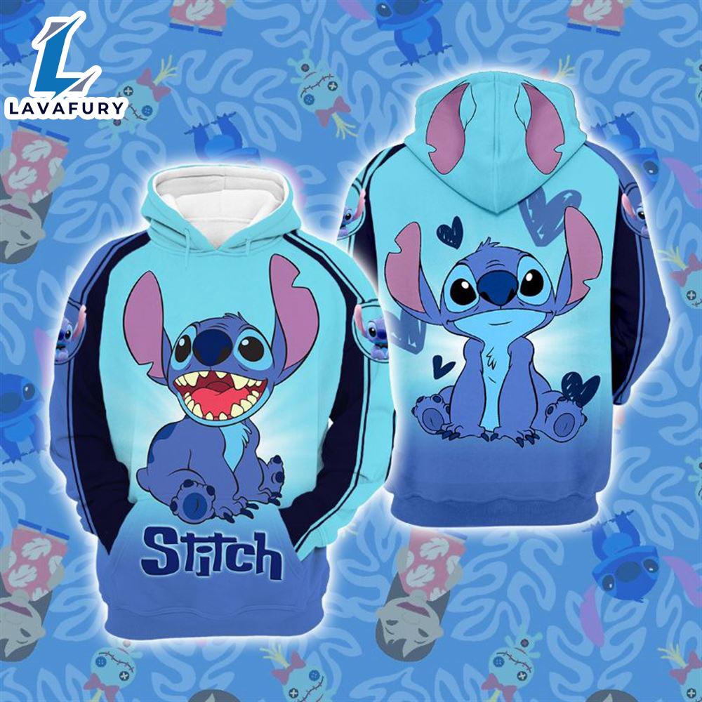 Cartoon Character Ears Stitch Hoodie All Over Printed 3D Unisex Men