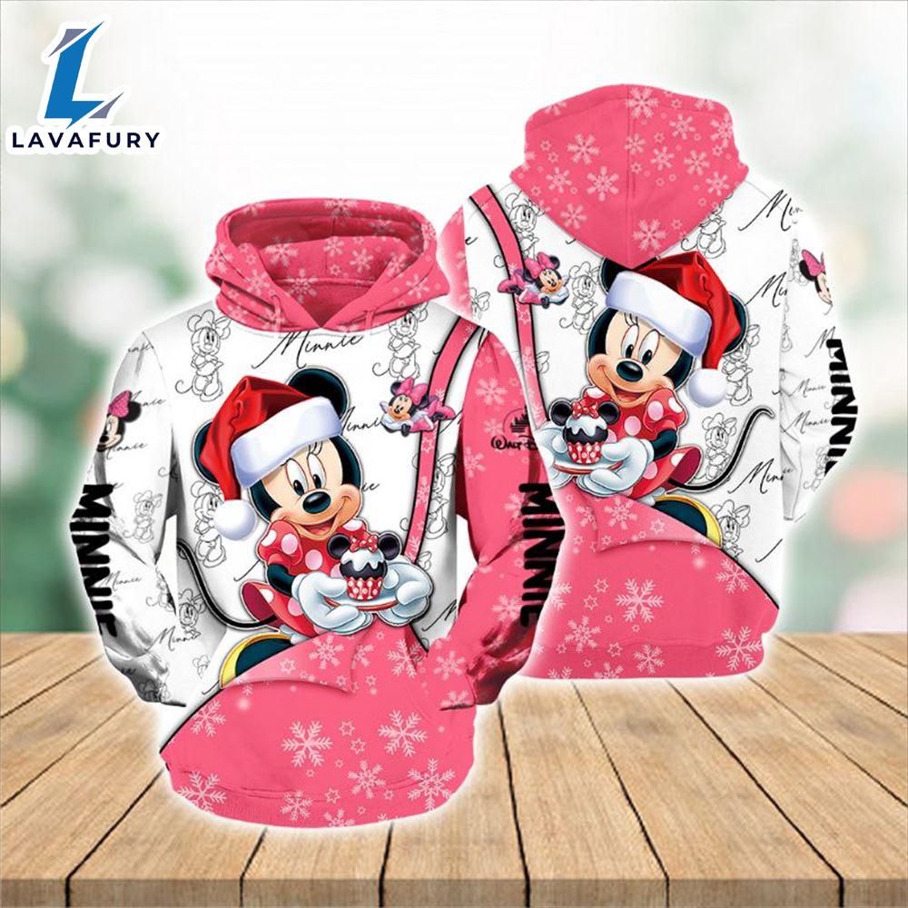 Cartoon Character Fallmas Minnie Hoodie All Over Printed 3D Unisex Men
