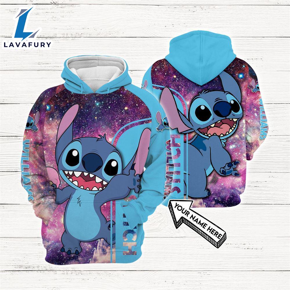 Cartoon Character Galaxy Hoodie All Over Printed 3D Personalized Custom Name Unisex Men