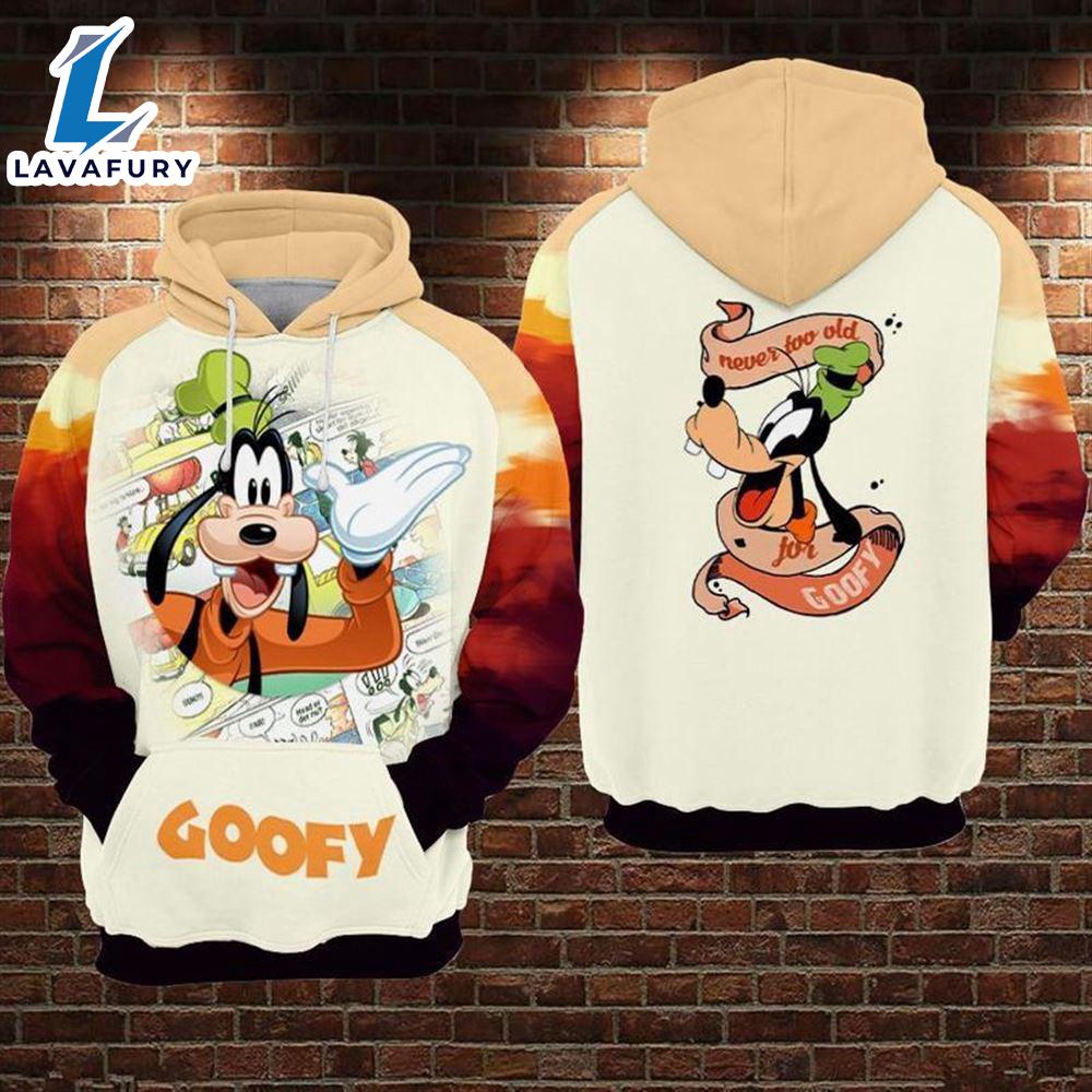 Cartoon Character Goofy Body Hoodie All Over Printed 3D Unisex Men
