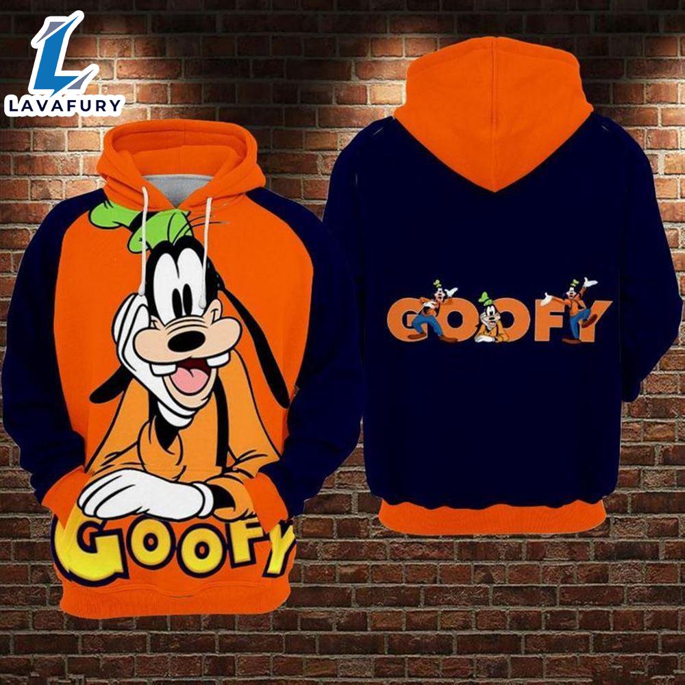 Cartoon Character Goofy Name Hoodie All Over Printed 3D Unisex Men