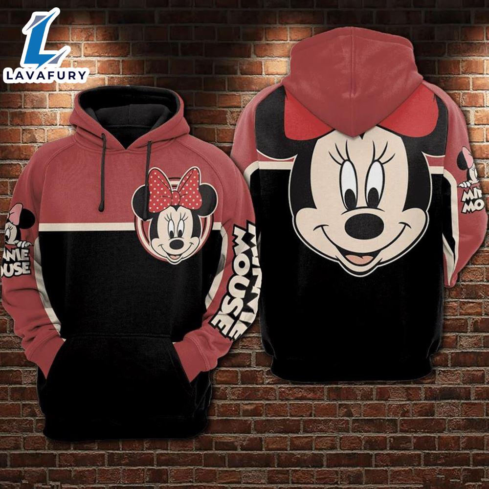 Cartoon Character Minnie Vintage Hoodie All Over Printed 3D Unisex Men