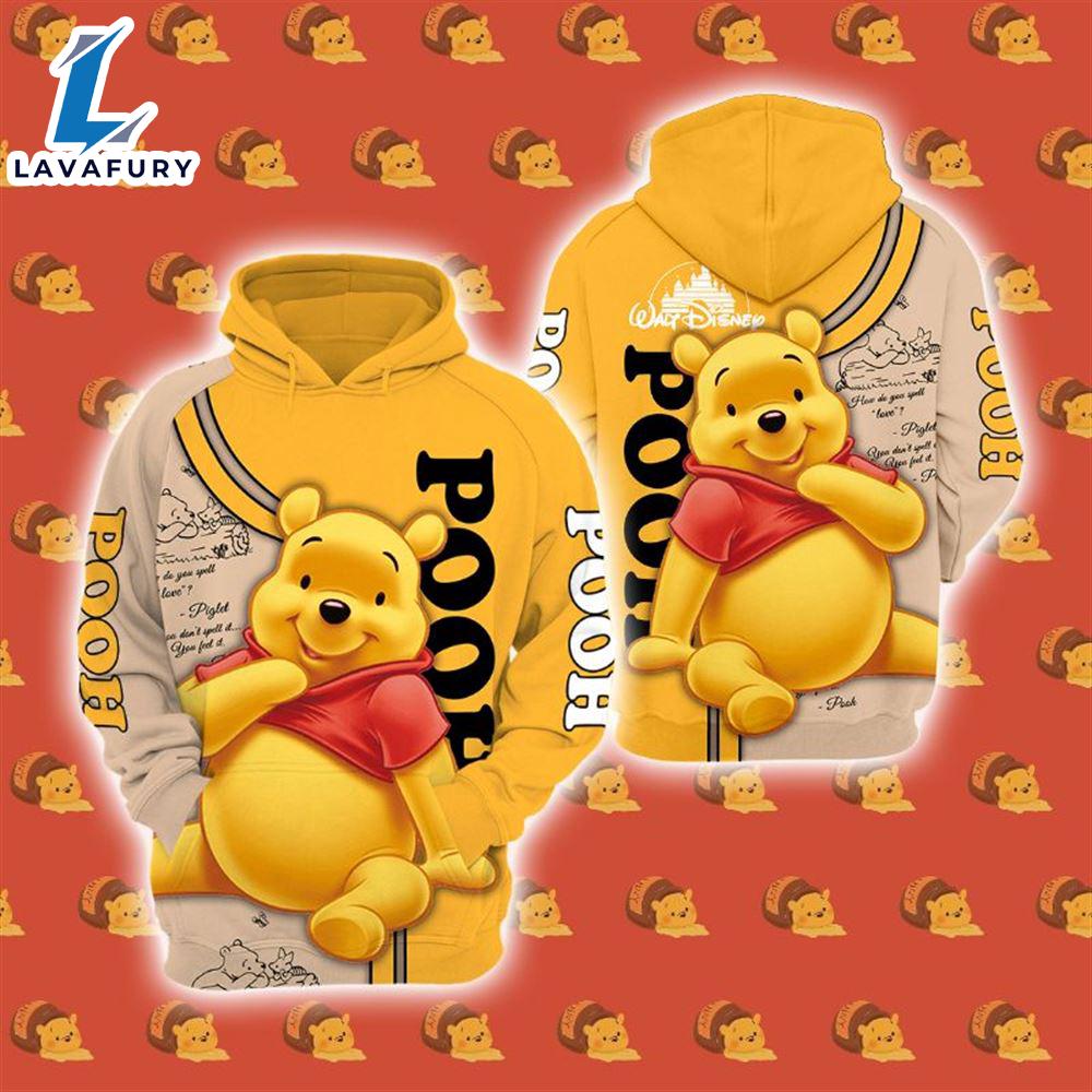 Cartoon Character Myst Winnie The Pooh Hoodie All Over Printed 3D Unisex Men