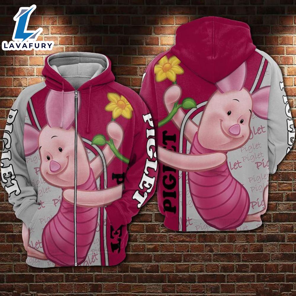 Cartoon Character Piglet Pt Hoodie All Over Printed 3D Unisex Men