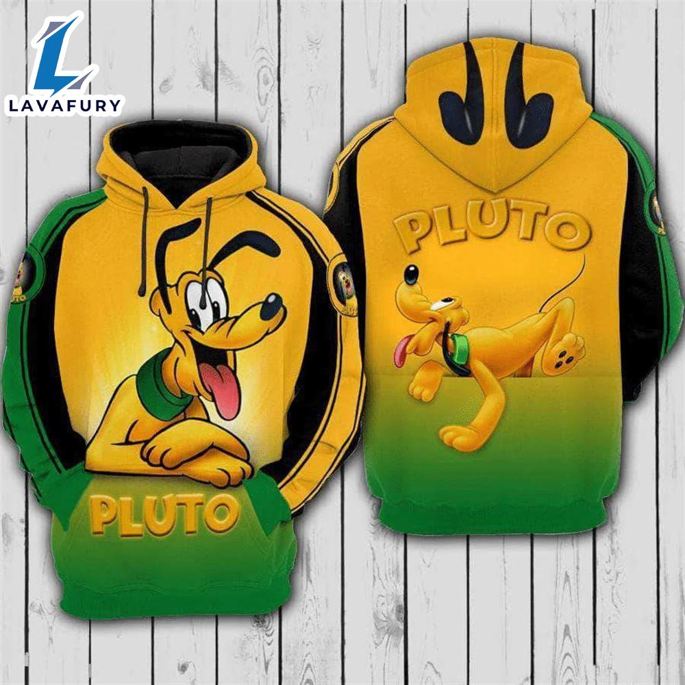 Cartoon Character Pluto Ears Hoodie All Over Printed 3D Unisex Men