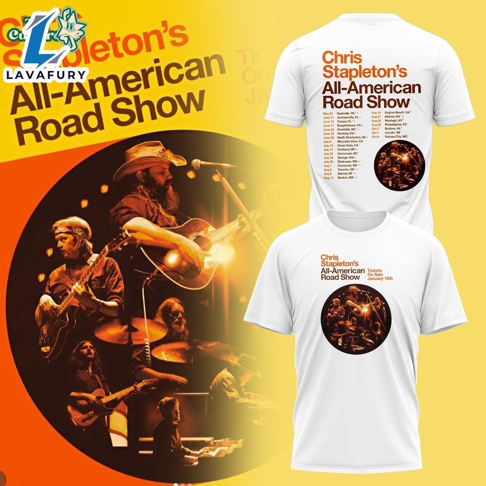 Chris Stapleton’s – All-American Road Show 2026 Tshirt For Man And
