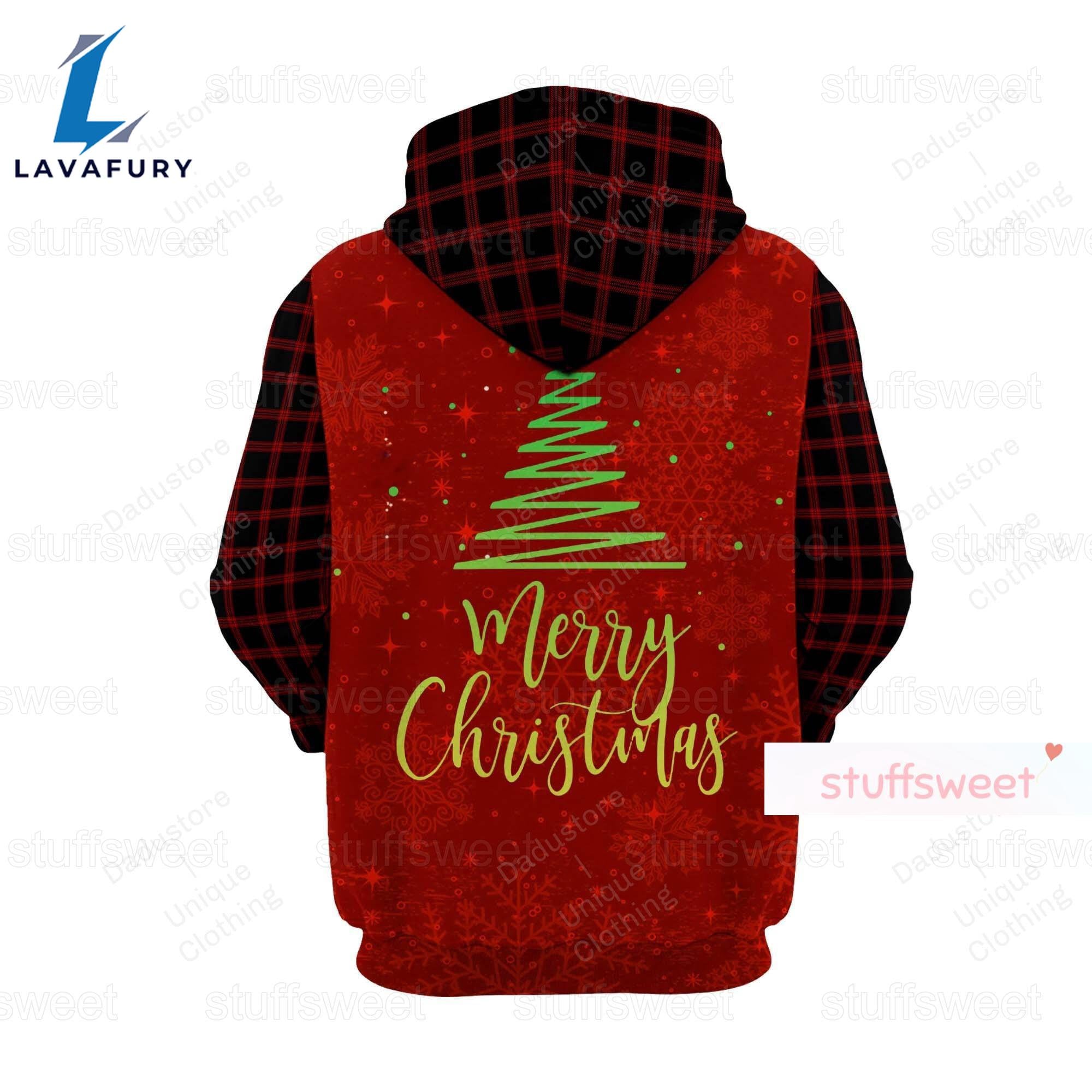 Christmas Mickey Hoodie, Disney Mickey Merry Christmas Ho Ho Ho Hoodie