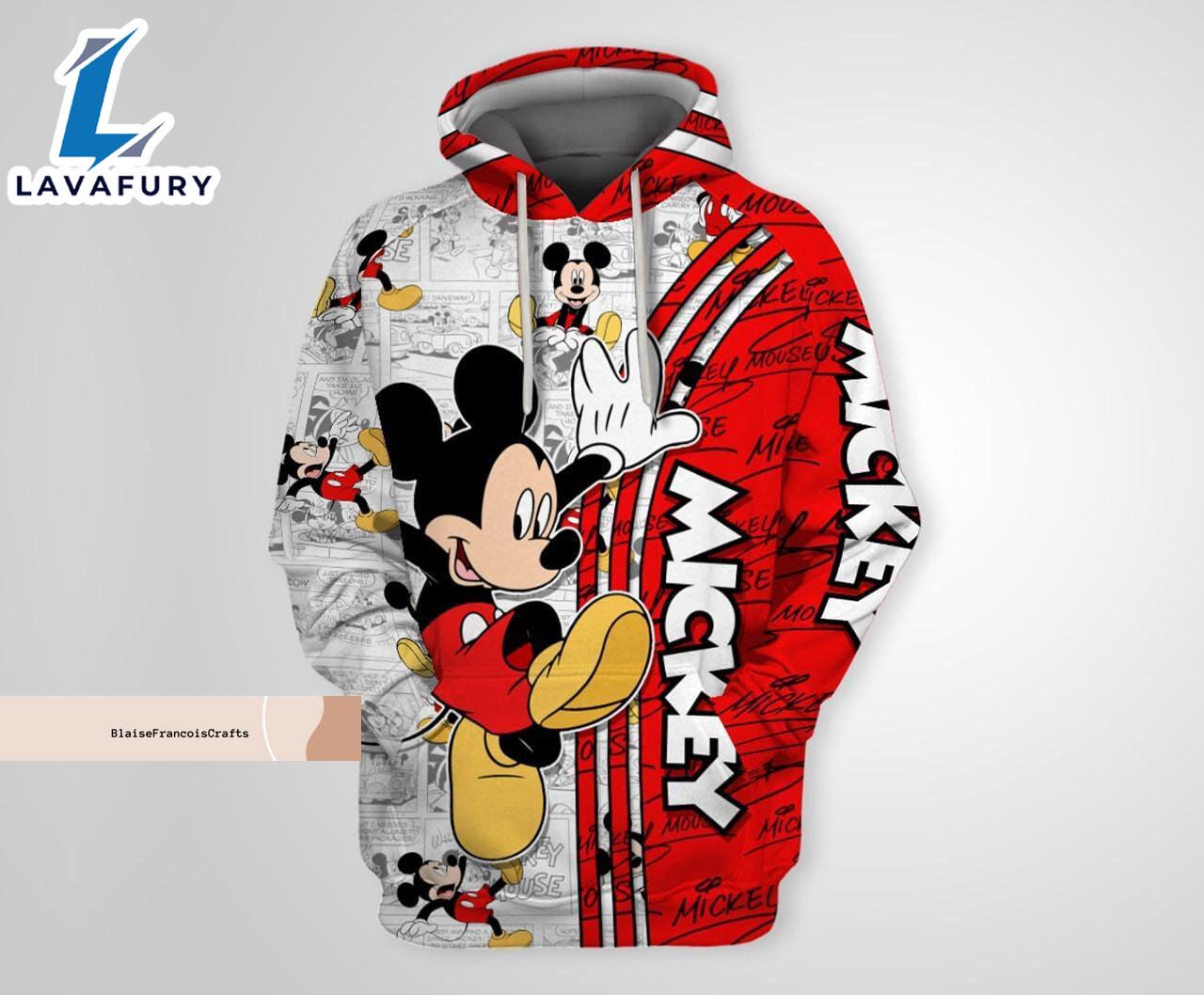 Christmas Mickey Hoodie, Disney Mickey Unisex Hoodie - Gift for Mickey Fans