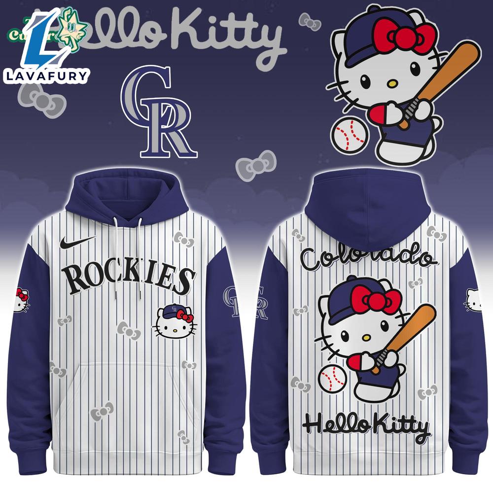 Colorado Rockies Hello Kitty Special Edition Fan Hoodie For Man And