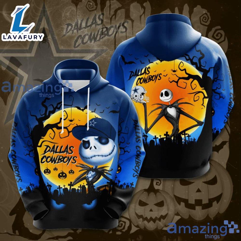 Dallas Cowboys Jack Skellington Halloween Gift - Jack Skellington Hoodie