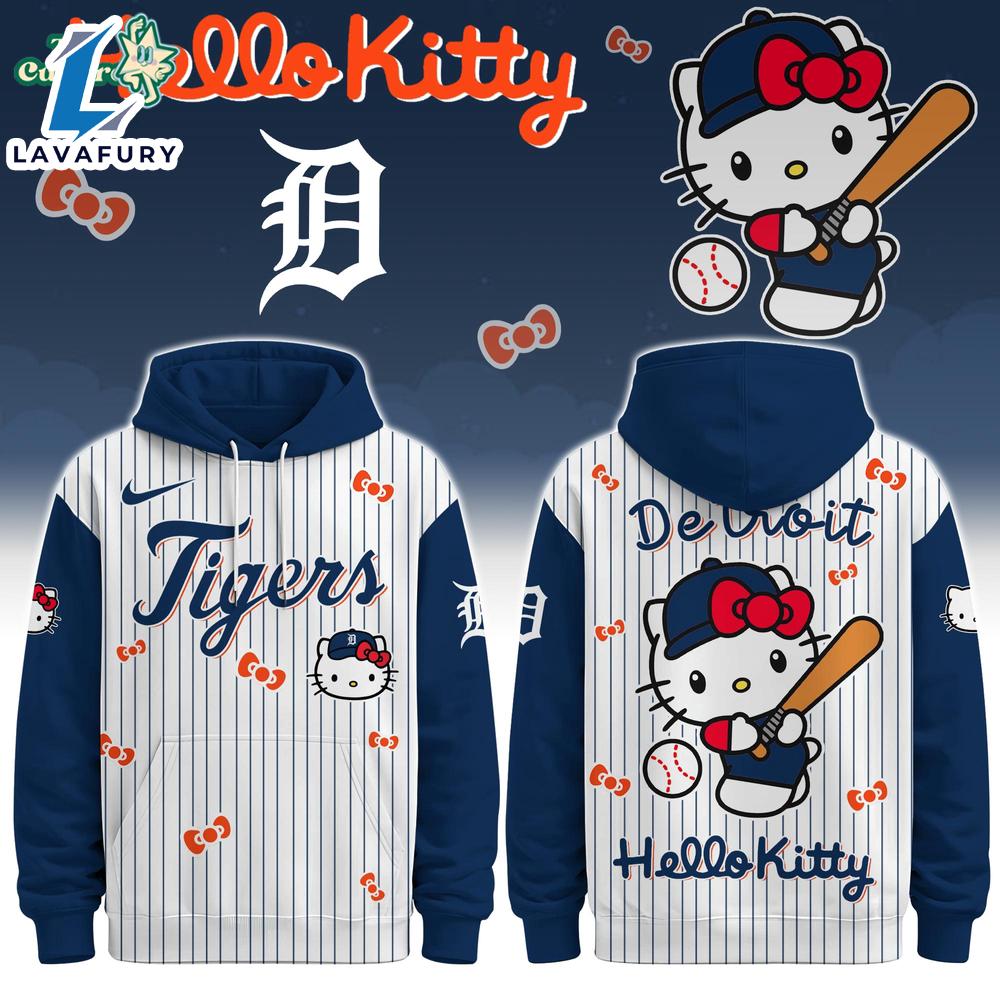 Detroit Tigers Hello Kitty Special Edition Fan Hoodie For Man And