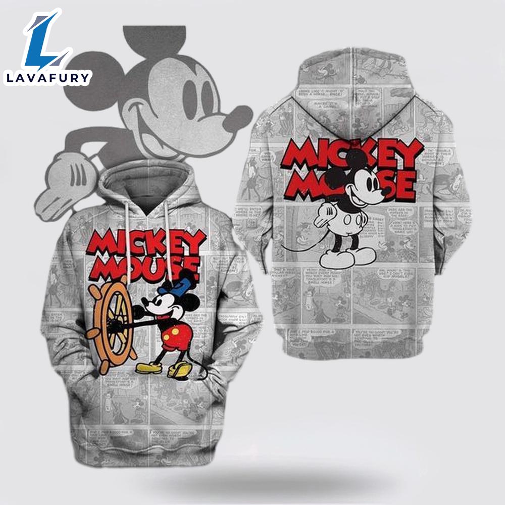 Disney Mickey Mouse Cute Lover 3d Print Hoodie - Mickey 3D Shirts Gift