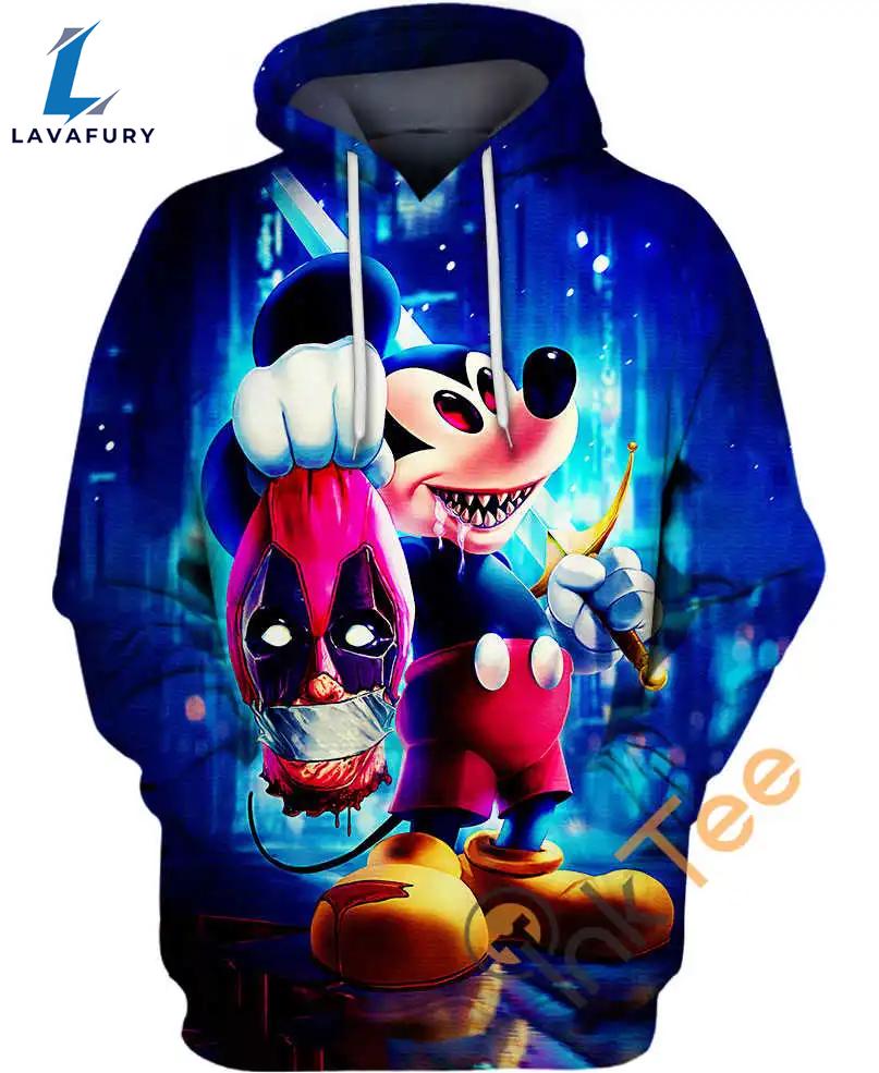 Evil Mickey Mouse Hoodie 3D AOP Shirt - Shirts Gift for Mickey Fans