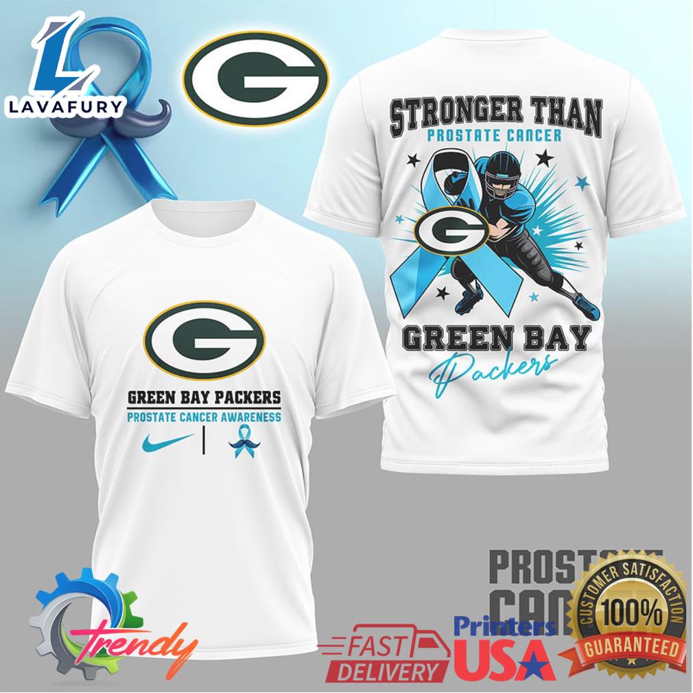 Green Bay Packers Stronger Than Prostate Cancer 3D T Shirt For Man And