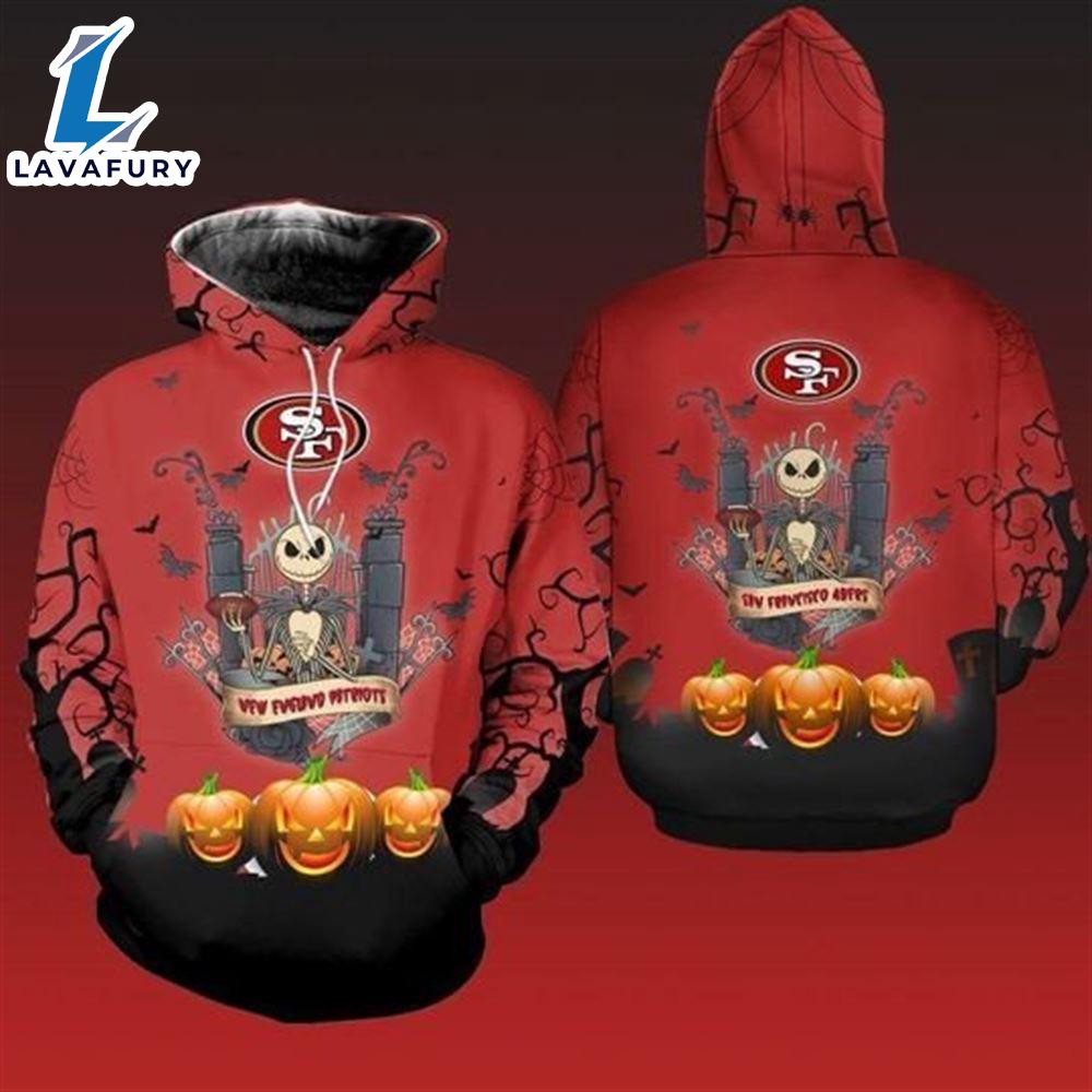 Halloween Jack Skellington San Francisco 49Ers - Jack Skellington Hoodie
