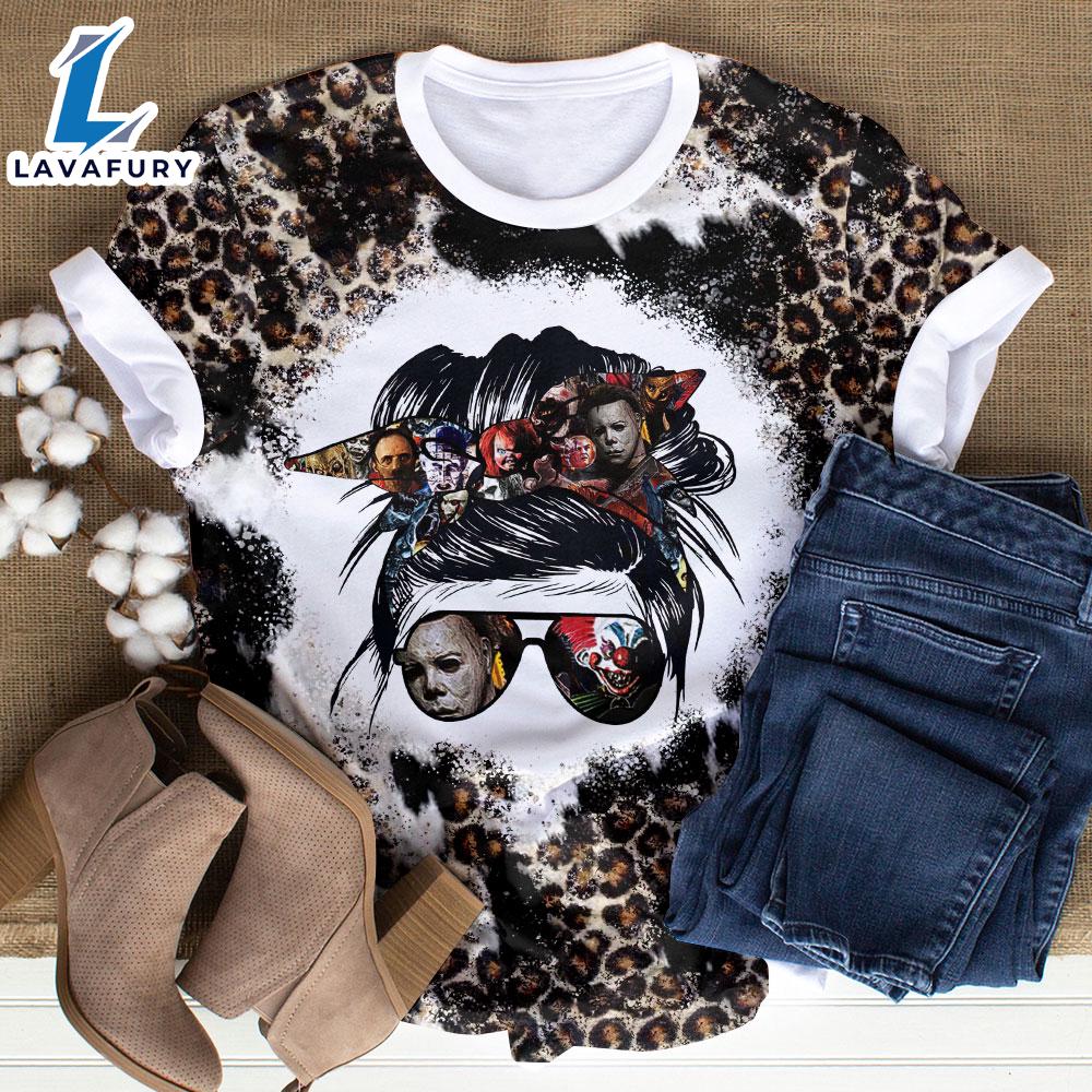 Horror Movies 3D T-Shirt For Fans Halloween