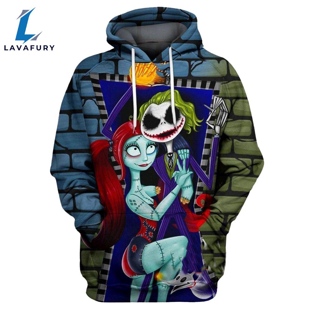 Joker X Jack Skellington Sally Hoodie