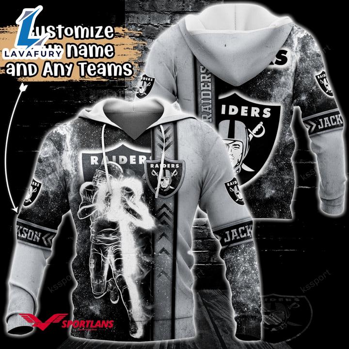 Las Vegas Raiders NFL Custom Name 3D Hoodie Teams Shirt For Fans Gift Sport