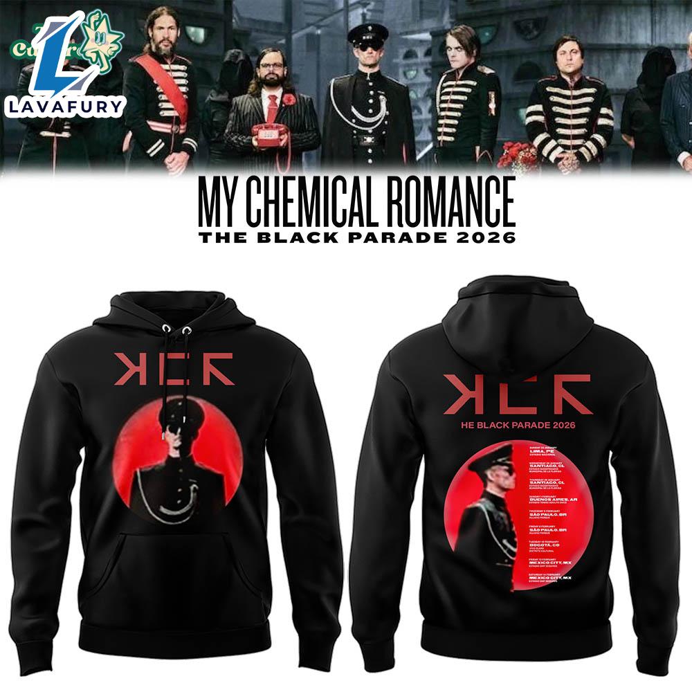 Limited Edition MCR The Black Parade 2026 Tour Hoodie 2D For Man And