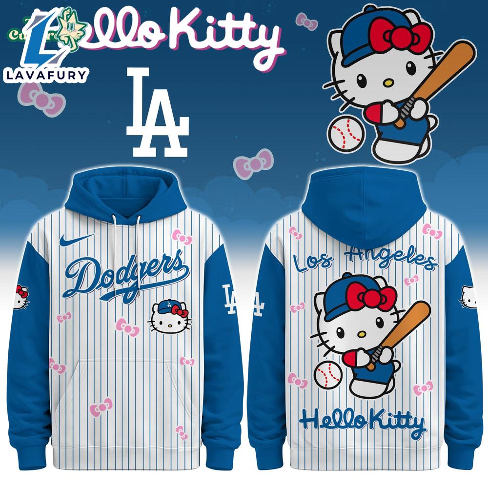 Los Angeles Dodgers Hello Kitty Special Edition Fan Hoodie For Man And