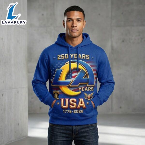 Los Angeles Rams USA 250 Years 1776-2026 Anniversary Hoodie Veteran Day