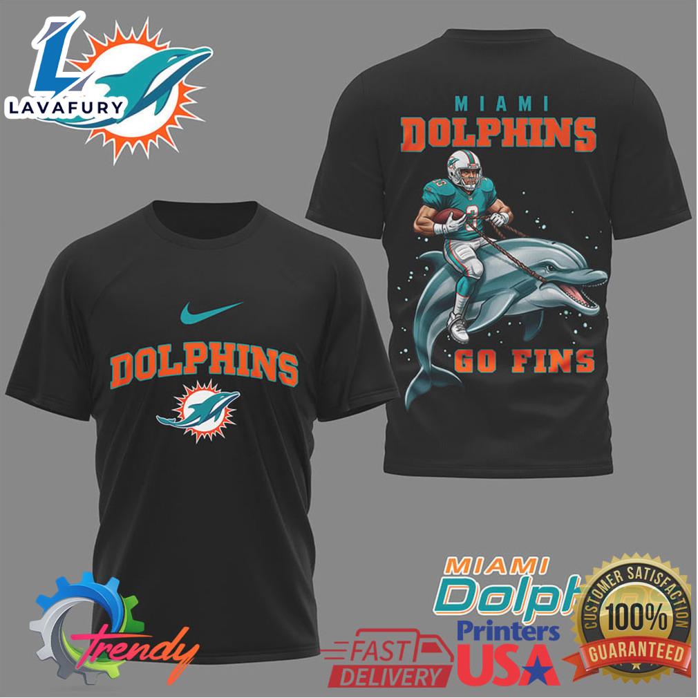 Miami Dolphins Logo & Graphic 3D T Shirt For Man And
