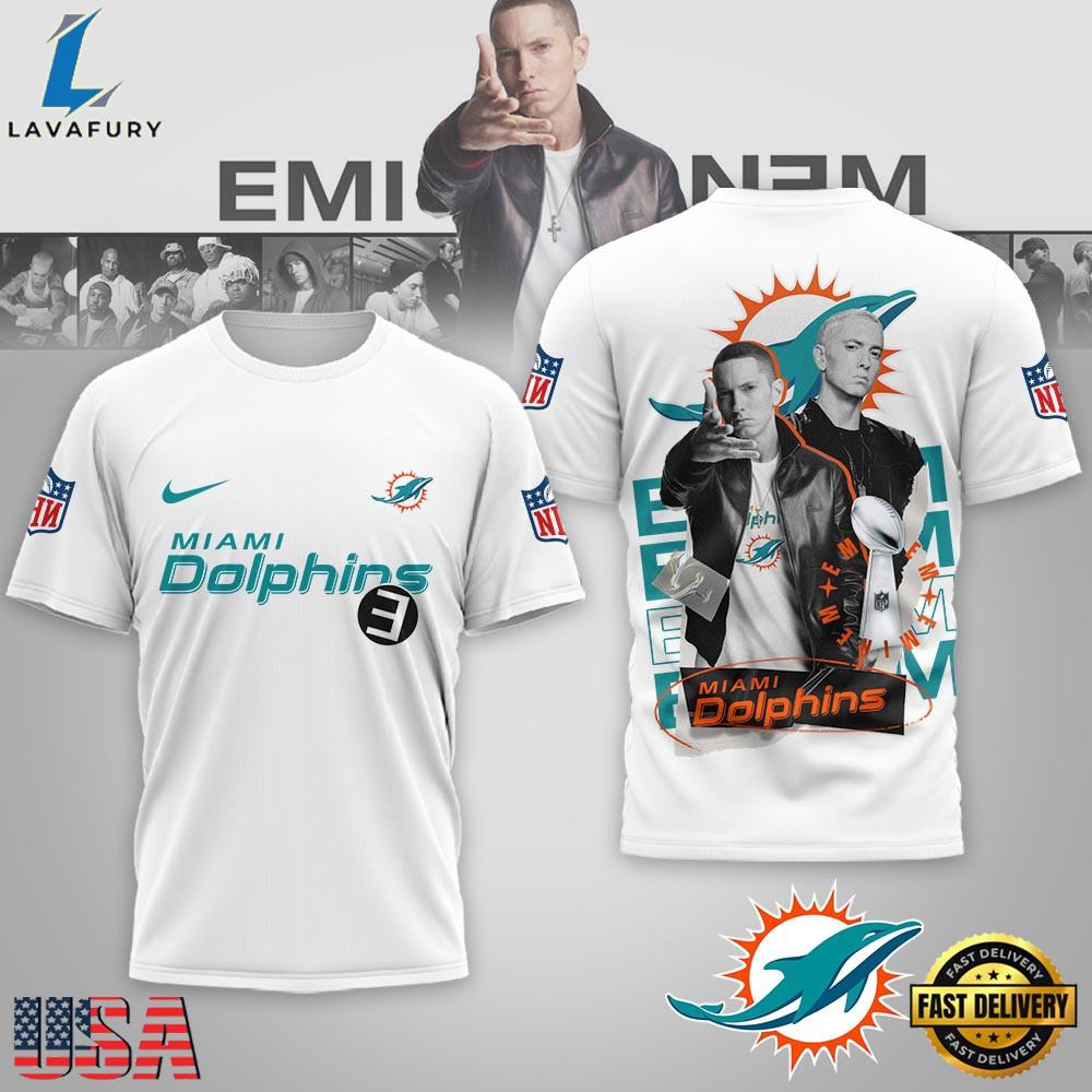 Miami Dolphins NFL x Eminem 2026 World Tour T-Shirt