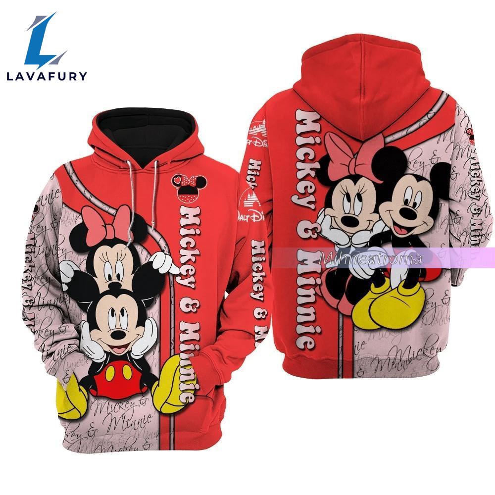 Mickey And Minnie Hoodie Disney Hoodie For
