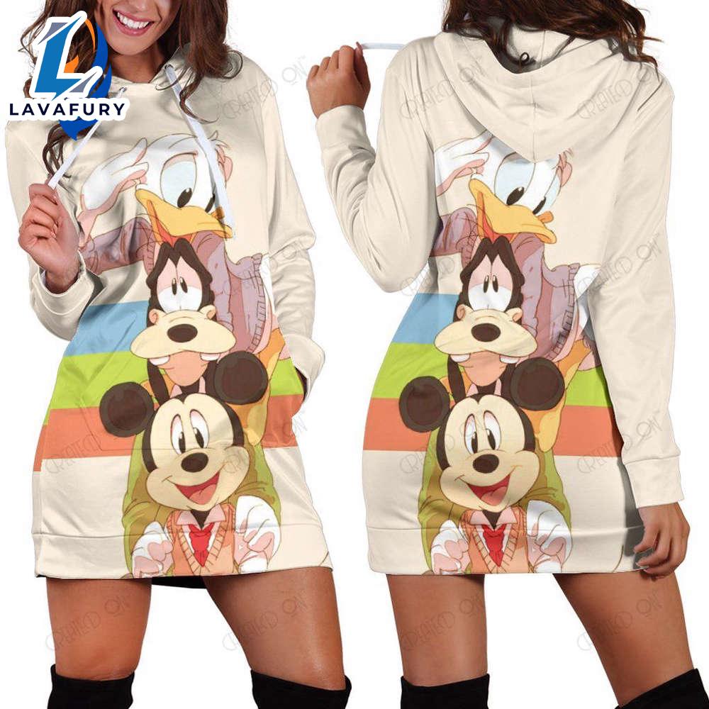 Mickey Disney Hoodie Dress Trendy Everyday Style - Gift for - Gift for - Mickey 3D Shirts Gift
