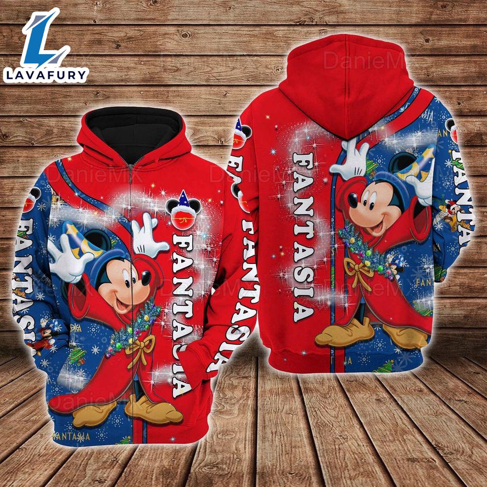 Mickey Fantasia Hoodie, Mickey Christmas Hoodie, Mickey Cute Hoodie - Gift for Mickey Fans