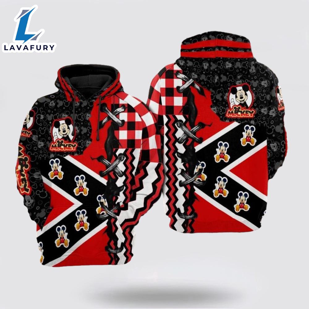 Mickey Mouse Over Print 3D Hoodie Cozy Hoodies For All - Mickey 3D Shirts Gift
