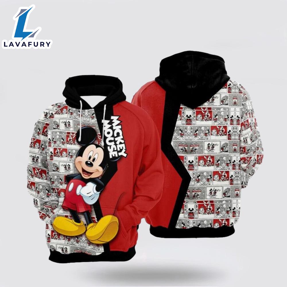 Mickey Mouse Over Print 3D Hoodie Fashionable Hoodie Range - Mickey 3D Shirts Gift