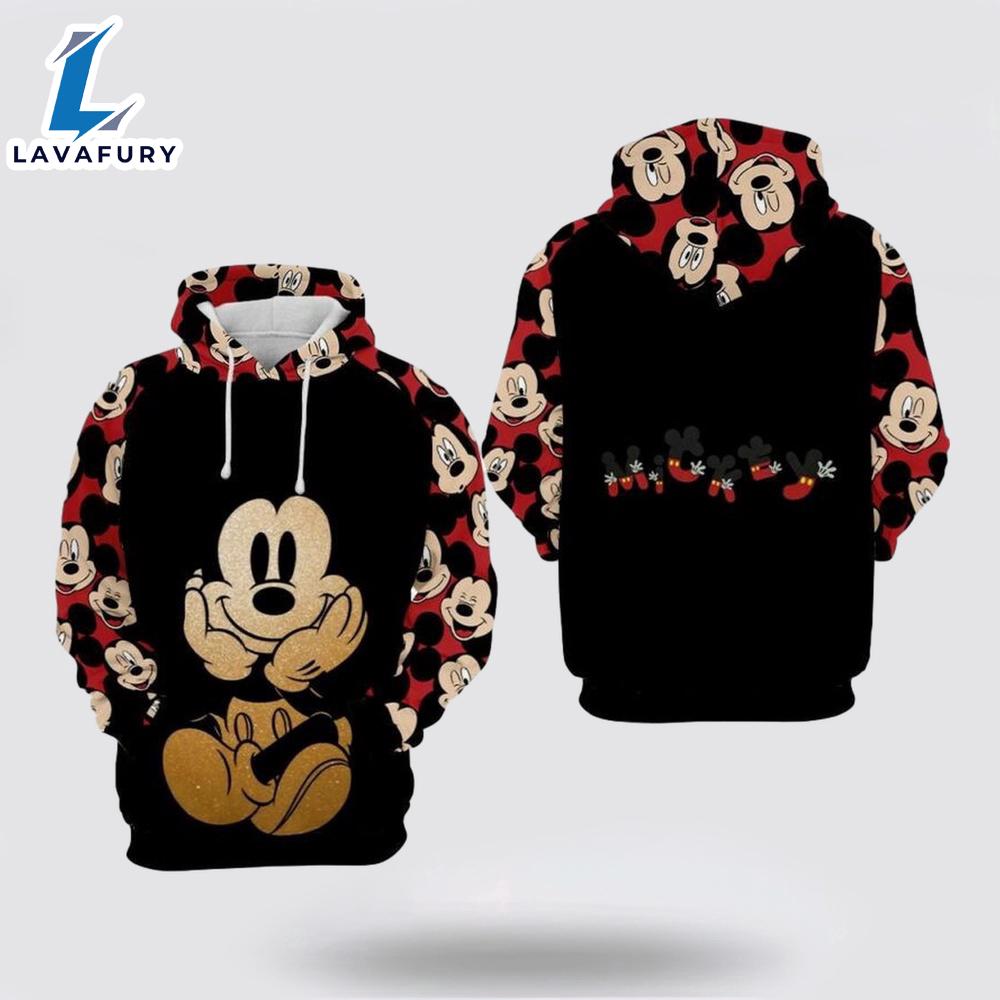 Mickey Mouse Over Print 3D Hoodie Trendy Urban Hoodies - Mickey 3D Shirts Gift