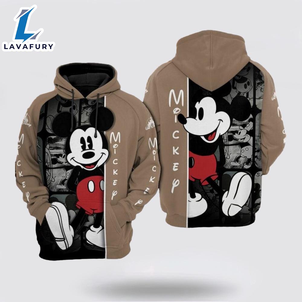 Mickey Mouse Over Print 3D Hoodie Versatile Hoodie Collection - Mickey 3D Shirts Gift