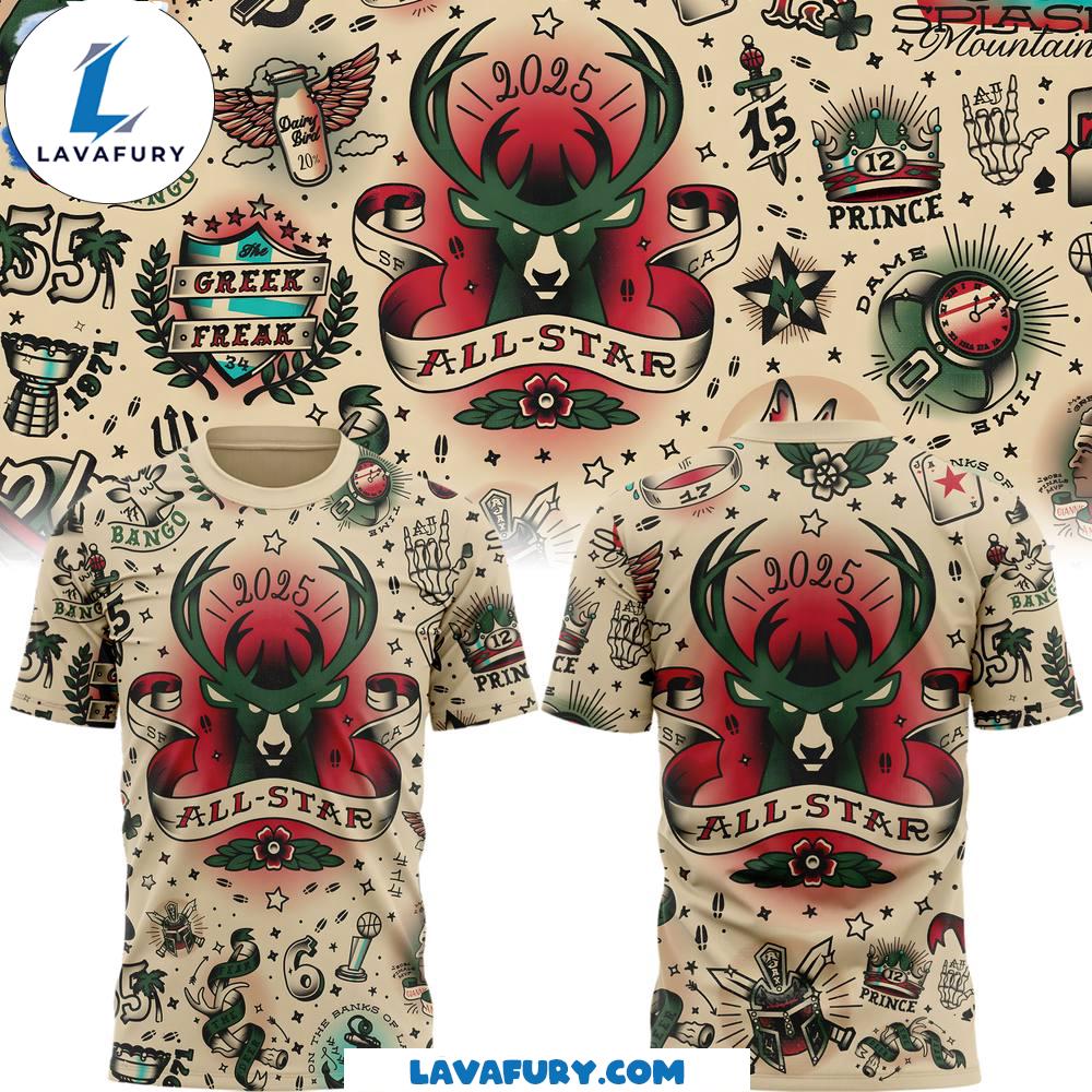 Milwaukee Bucks All Stars 2025 Limited Edition T-Shirt
