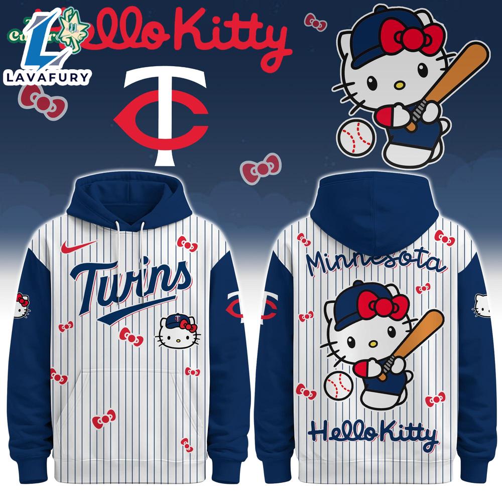 Minnesota Twins Hello Kitty Special Edition Fan Hoodie For Man And