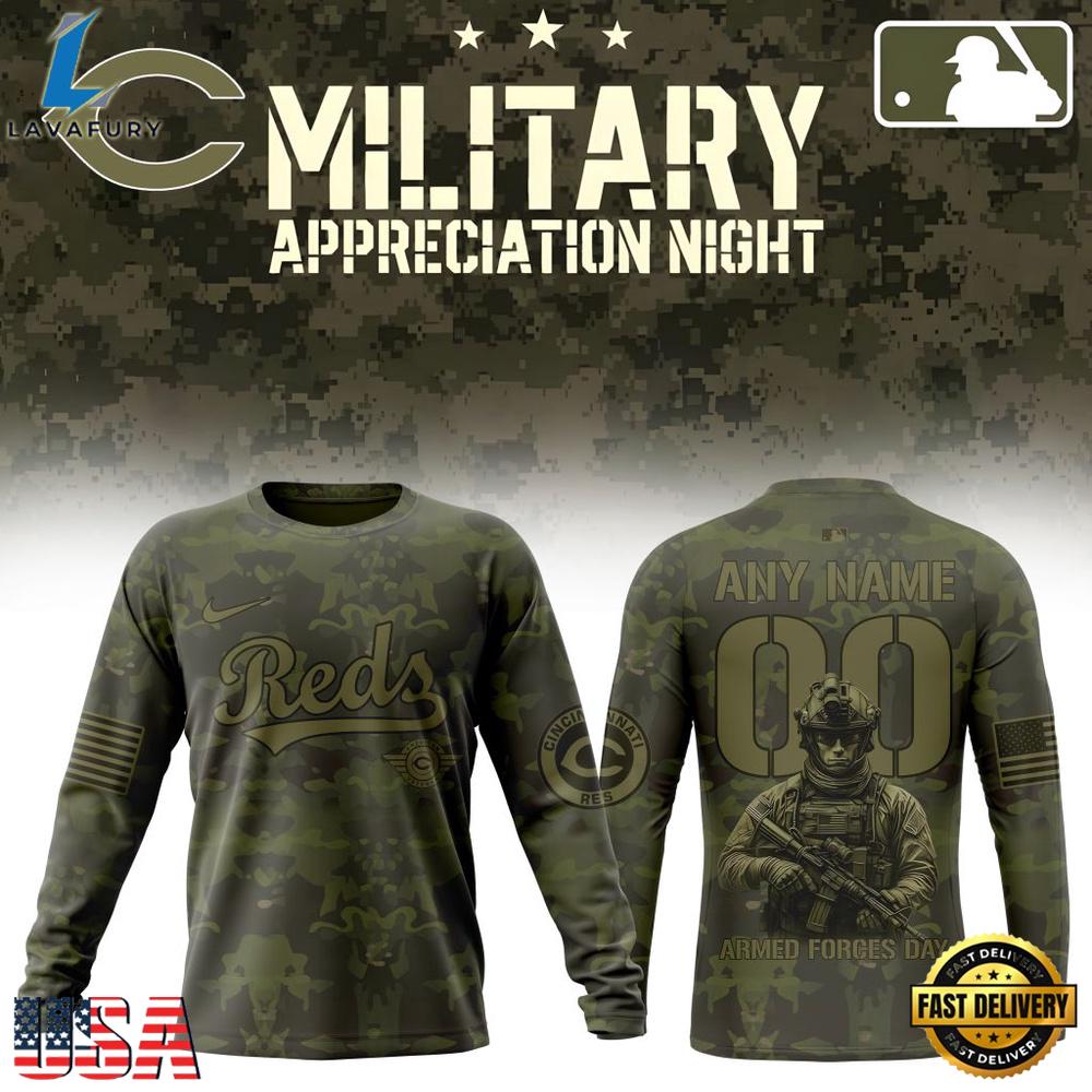 MLB Cincinnati Reds Military Appreciation Month T Shirt, Hoodie, Sweatshirt
