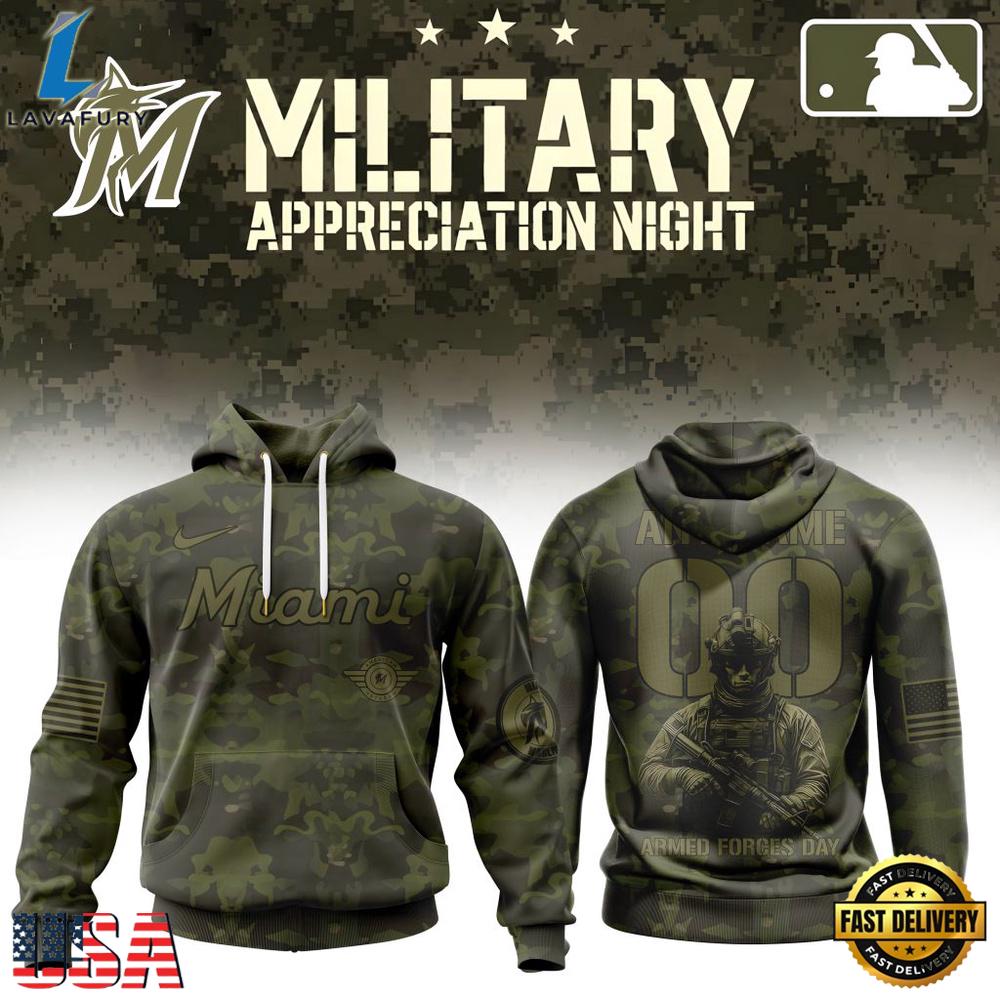 MLB Miami Marlins Military Appreciation Month T Shirt, Hoodie, Sweatshirt