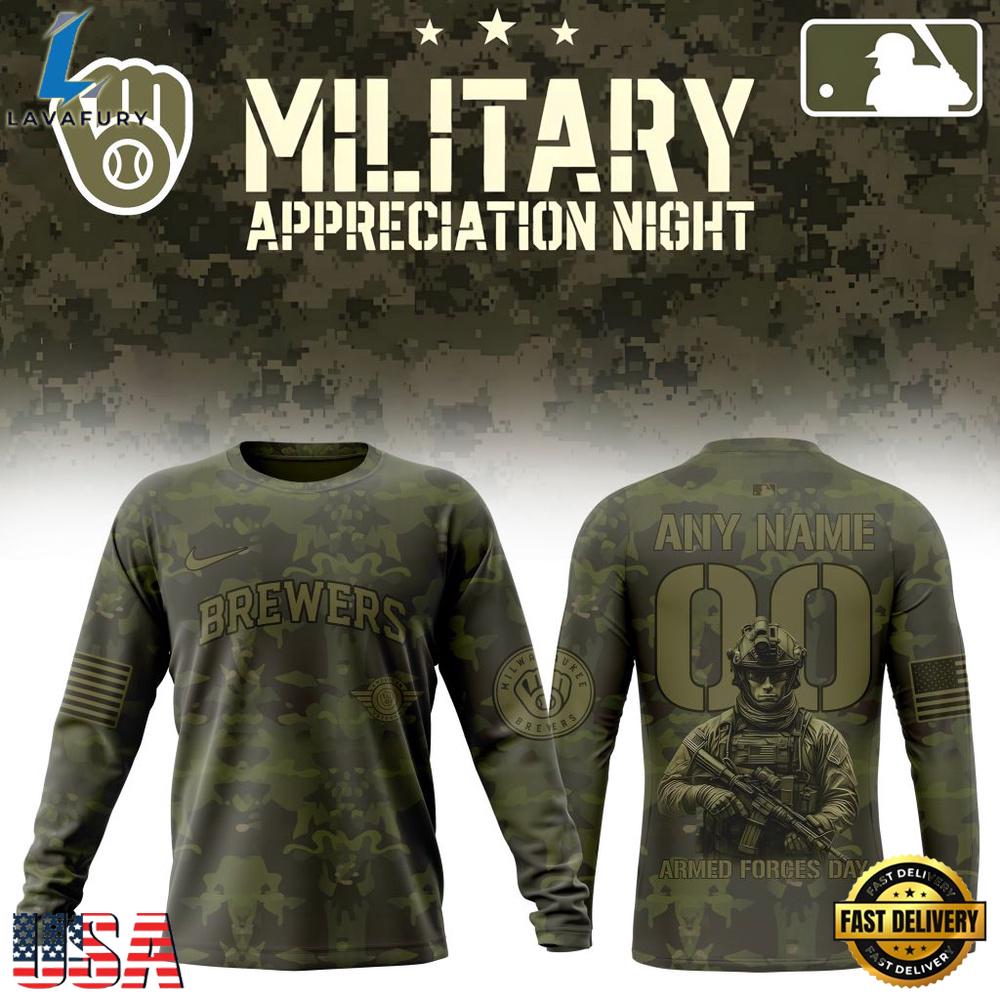 MLB Milwaukee Brewers Military Appreciation Month T Shirt, Hoodie, Sweatshirt