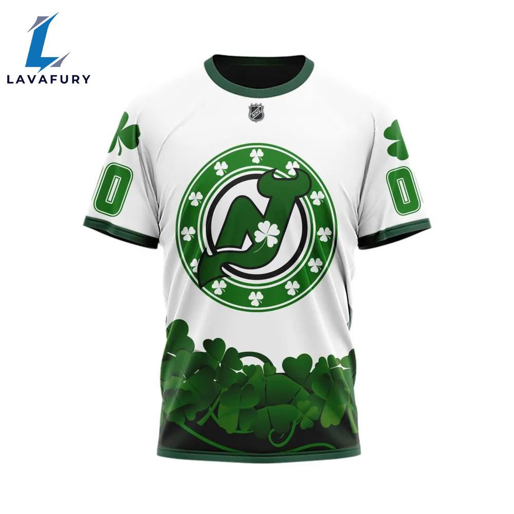 New Jersey Devils Happy St.Patrick Days Jersey Long Sleeved Sweatshirt