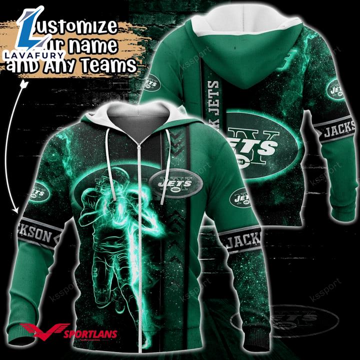 New York Jets NFL Custom Name 3D Hoodie Teams Shirt For Fans Gift Sport