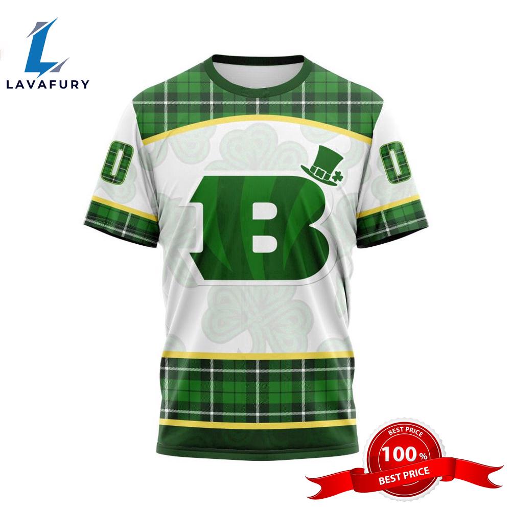 NFL Cincinnati Bengals Special Design For St. Patrick Day 3D T-Shirts