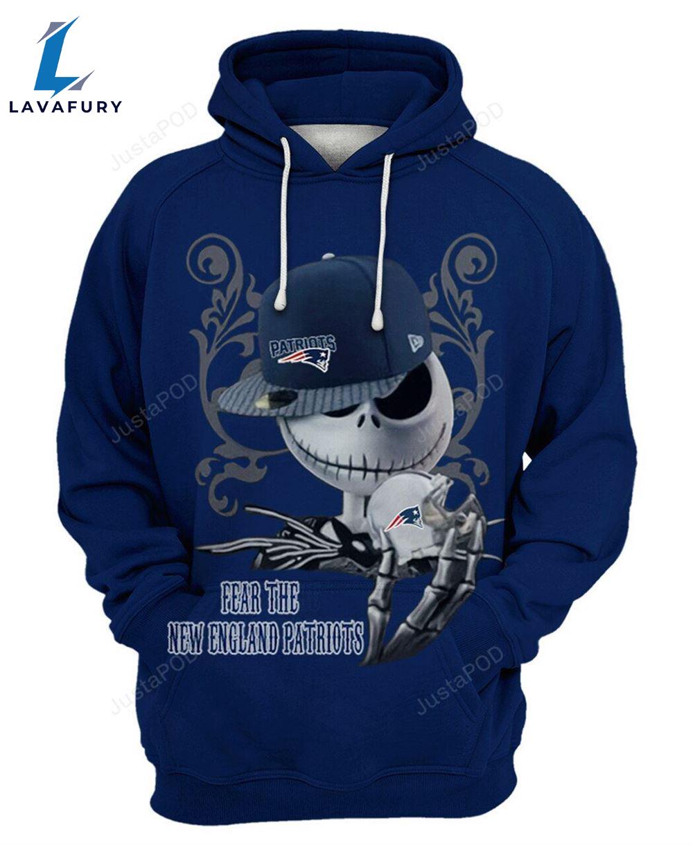 Nfl New England Patriots Jack Skellington Men And - Jack Skellington Hoodie