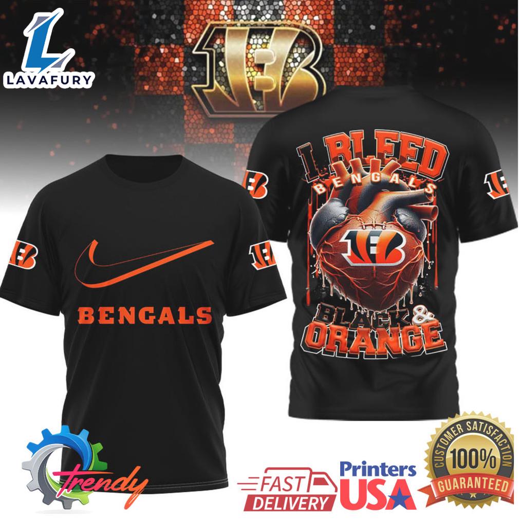 Official Bengals I Bleed Fan T Shirt Collection For Man And