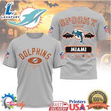 Official NFL Miami Dolphins Trick or Treat Tackle T Shirt For Man And