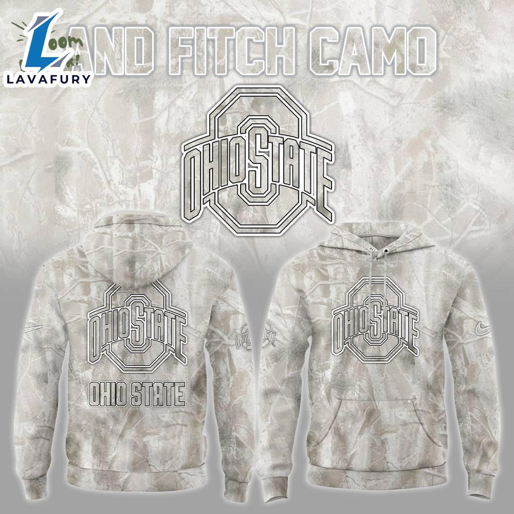 Ohio State Football & Fitch Camo Hoodie Veteran Day