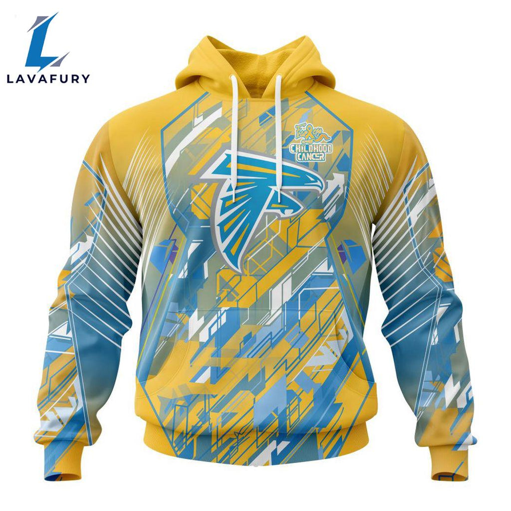 Personalized NFL Atlanta Falcons Fearless Against Childhood Cancers Hoodie Gift Sport