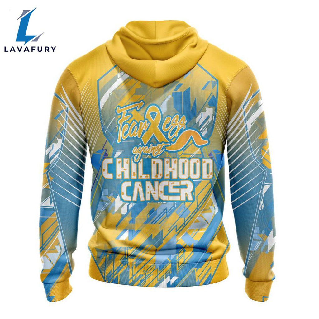 Personalized NFL Atlanta Falcons Fearless Against Childhood Cancers Hoodie Gift Sport